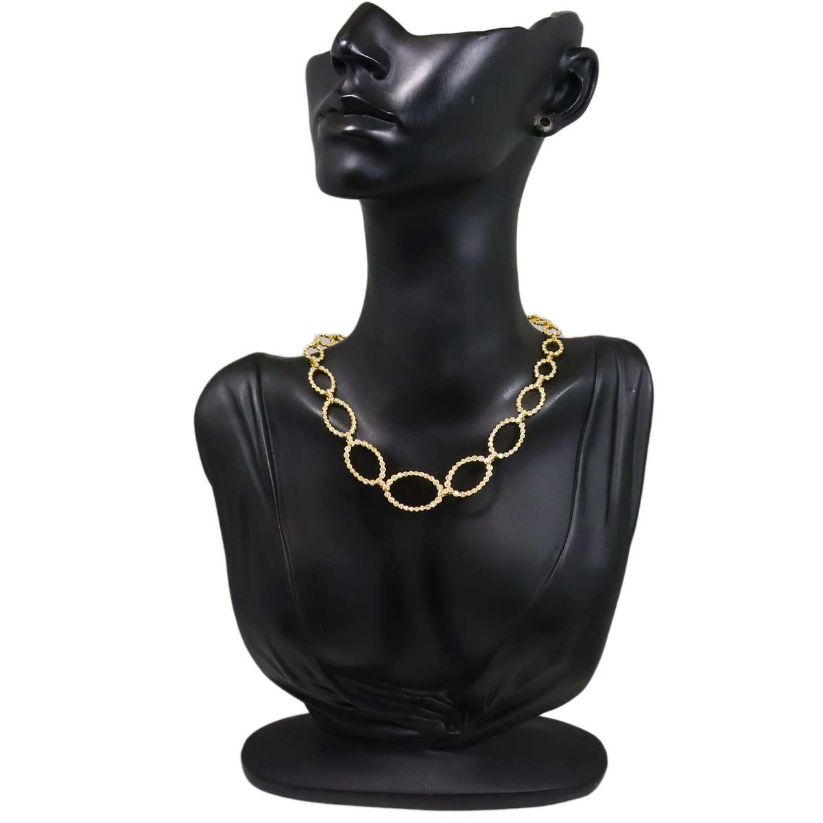 Diamond 4.36ct Necklace 18K YG Yellow Gold 750
