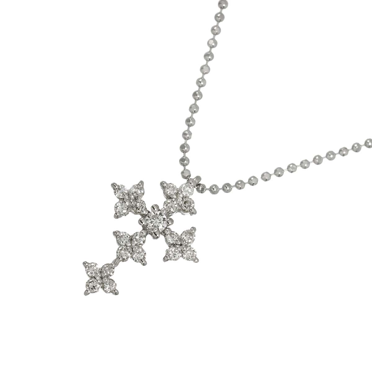 Diamond 0.22ct Necklace 18K WG 750