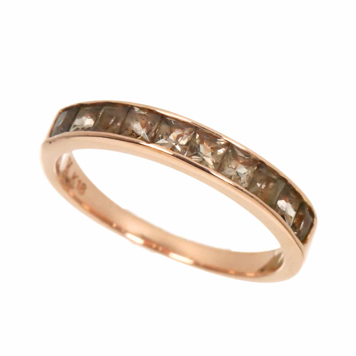 Aoyama Quartz Ring 18K K18 PG 750 size4.75-5(US)