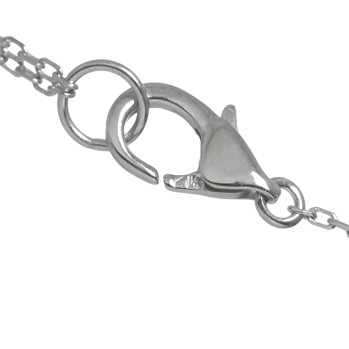 Diamond 0.18ct Necklace 18K White Gold 750