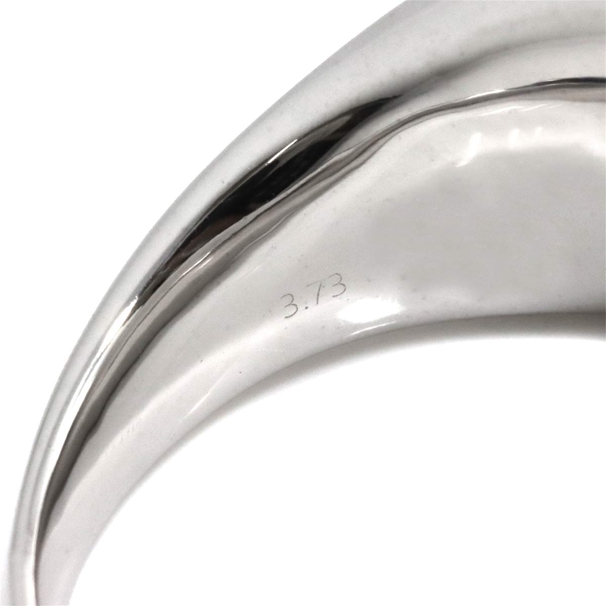 Diamond 3.73ct Ring 18K K18 WG White Gold size8-8.25(US)