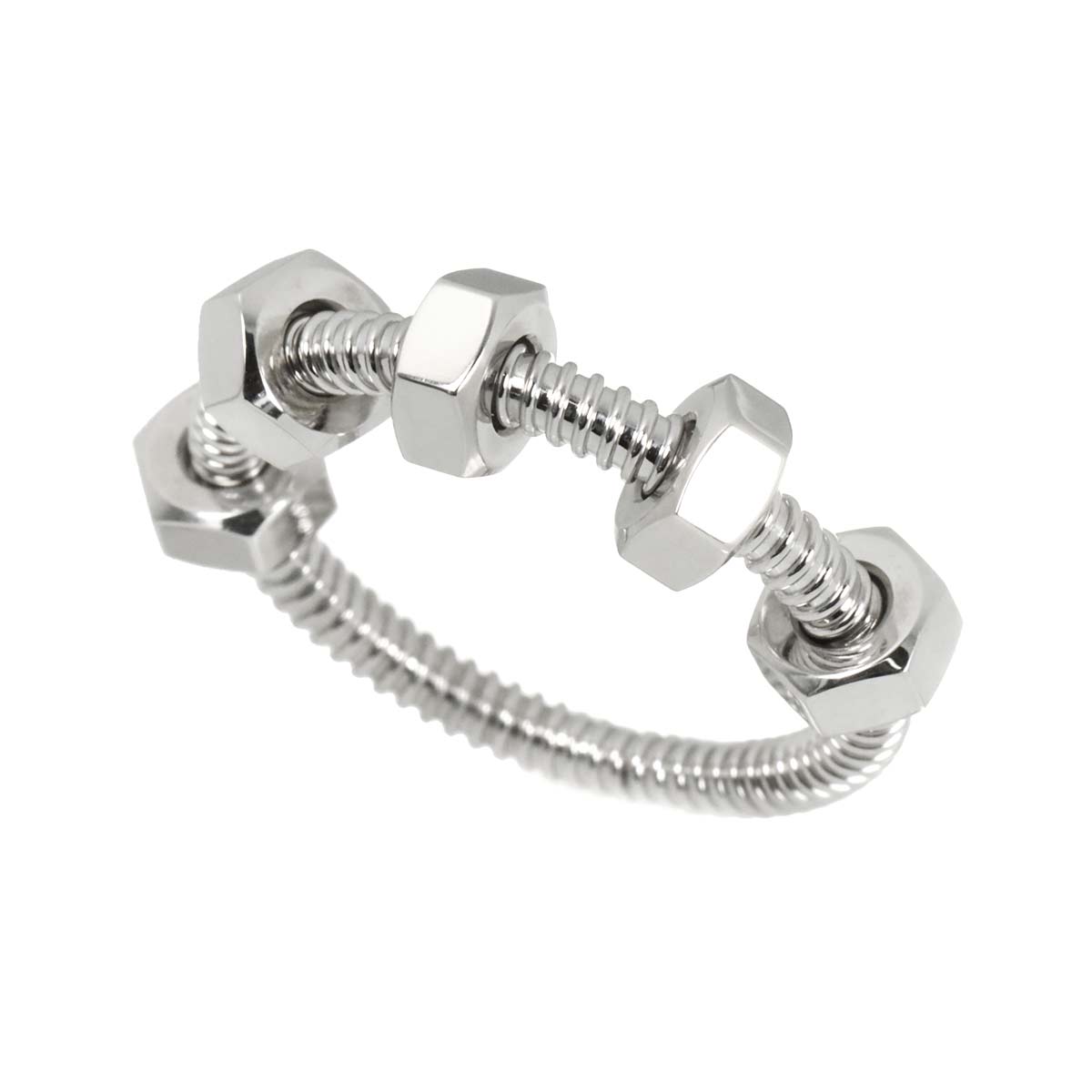 Ecrou de Ring 18K White Gold 750 size54 6.5-6.75(US)