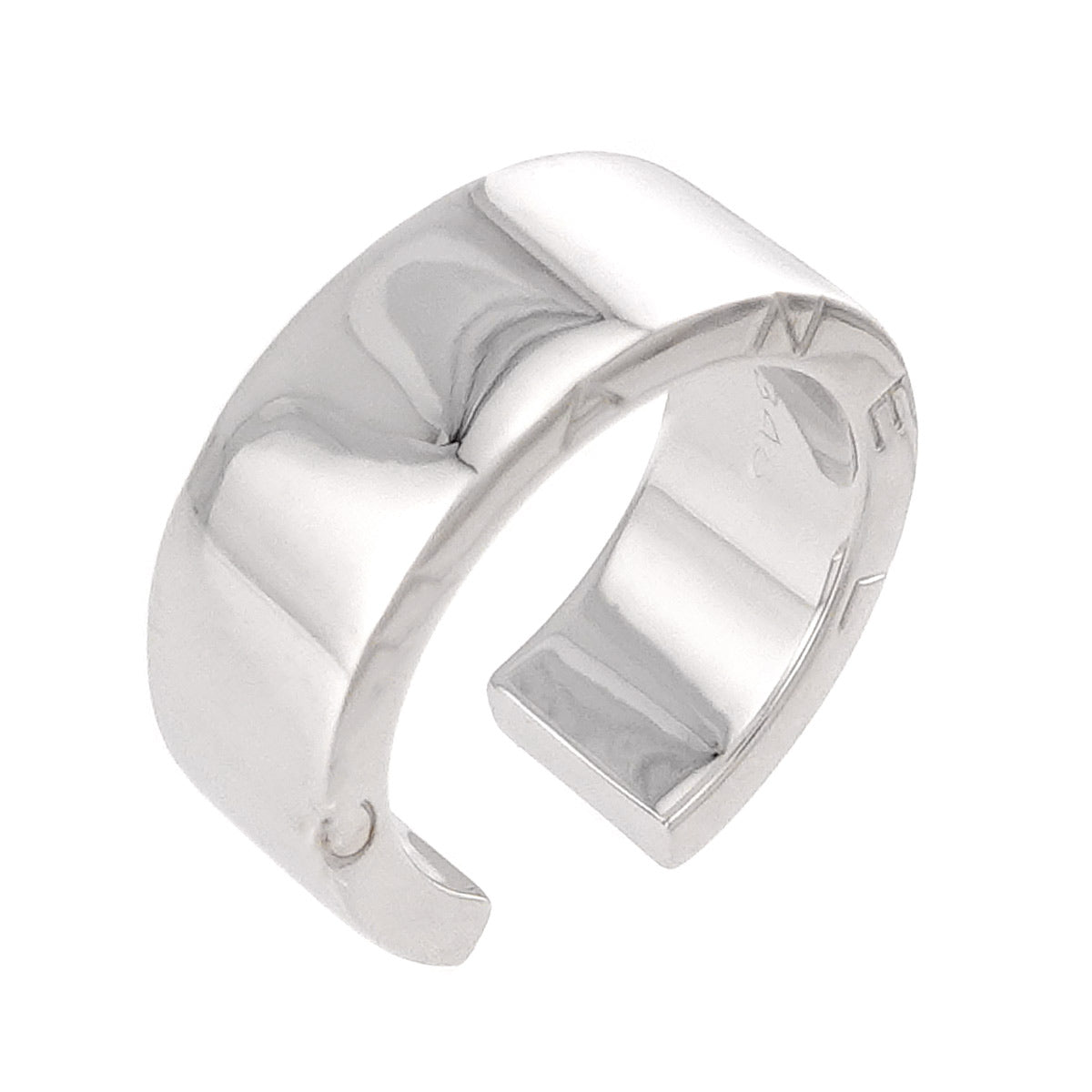 C Signature Ring 18K White Gold 750 Size6(US)