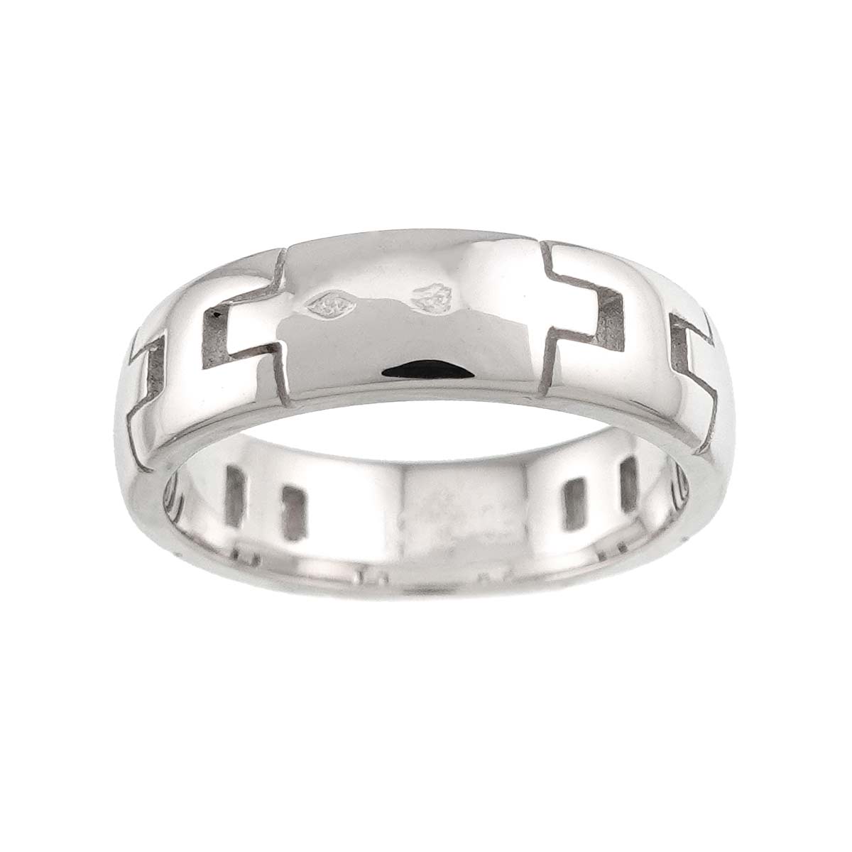 Hercules Ring 18K White Gold 750 Size51 5.5-5.75(US)