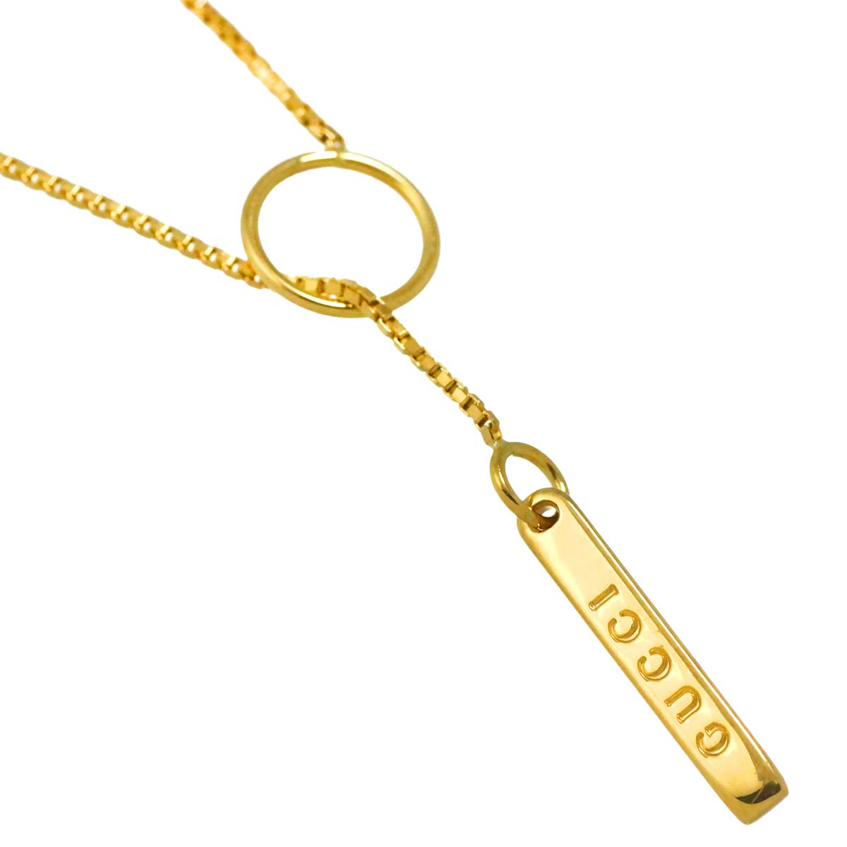 Lariat Necklace 18K Yellow Gold 750