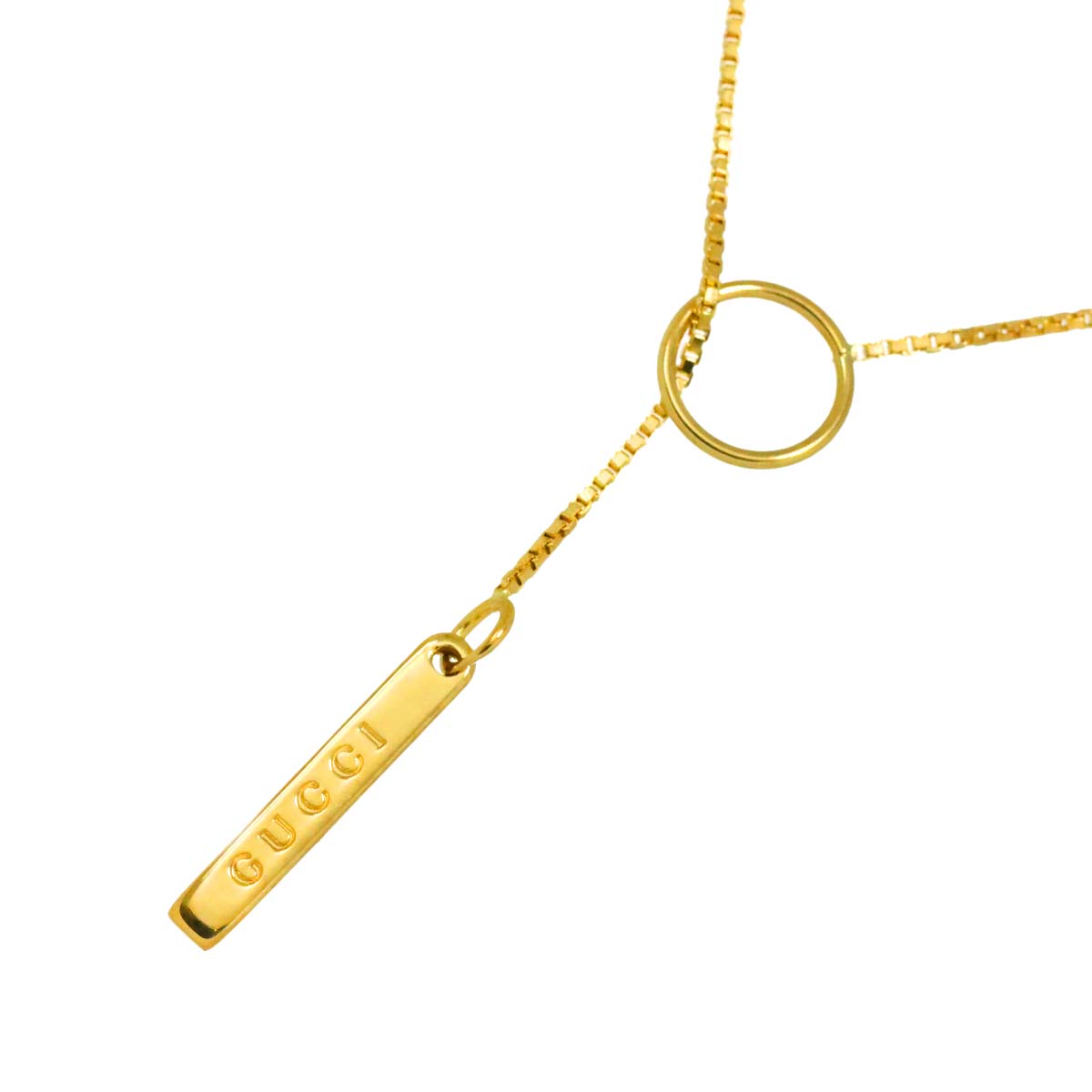 Lariat Necklace 18K Yellow Gold 750
