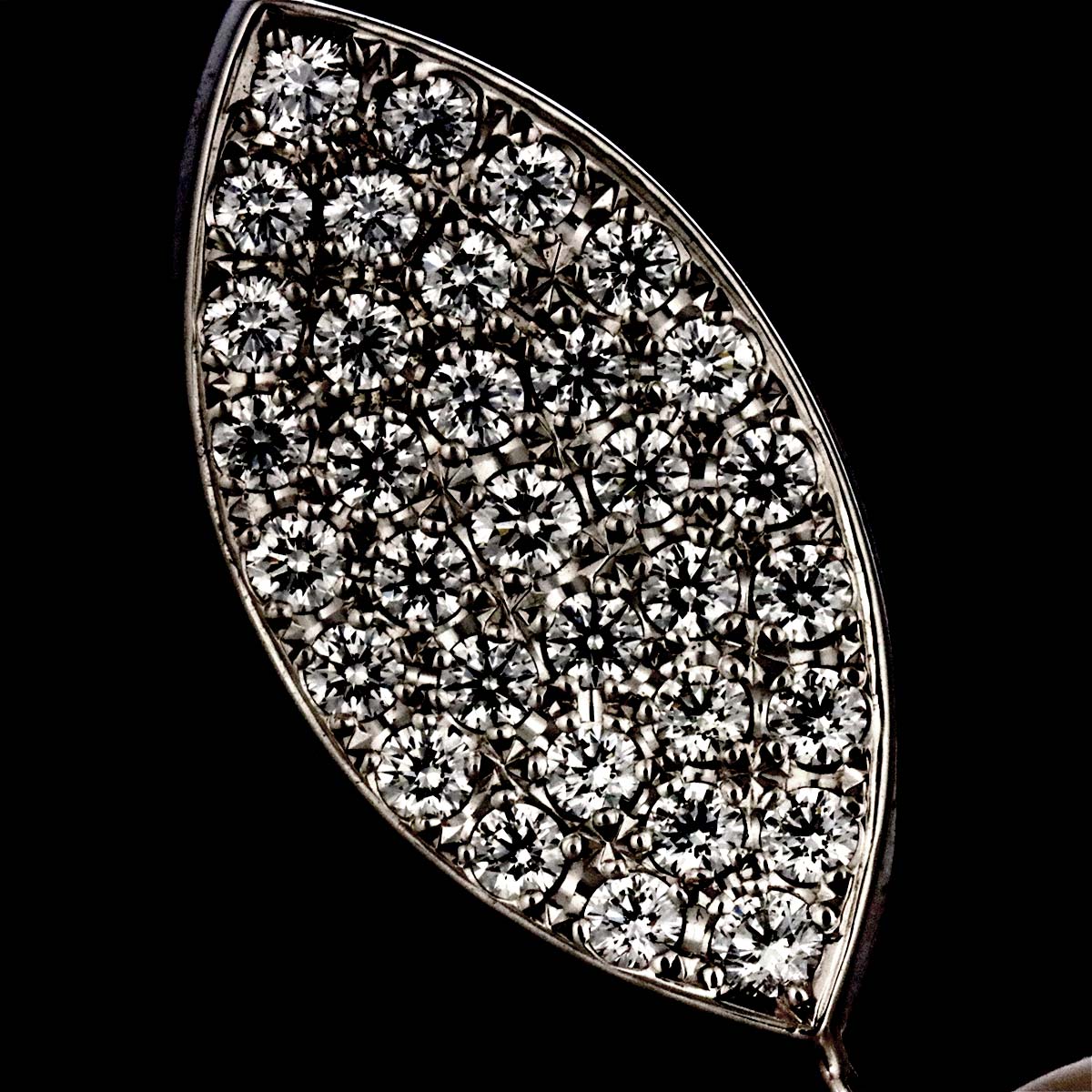 South Sea pearl 11.2mm Diamond 0.57ct Pendant Top 18K WG 750