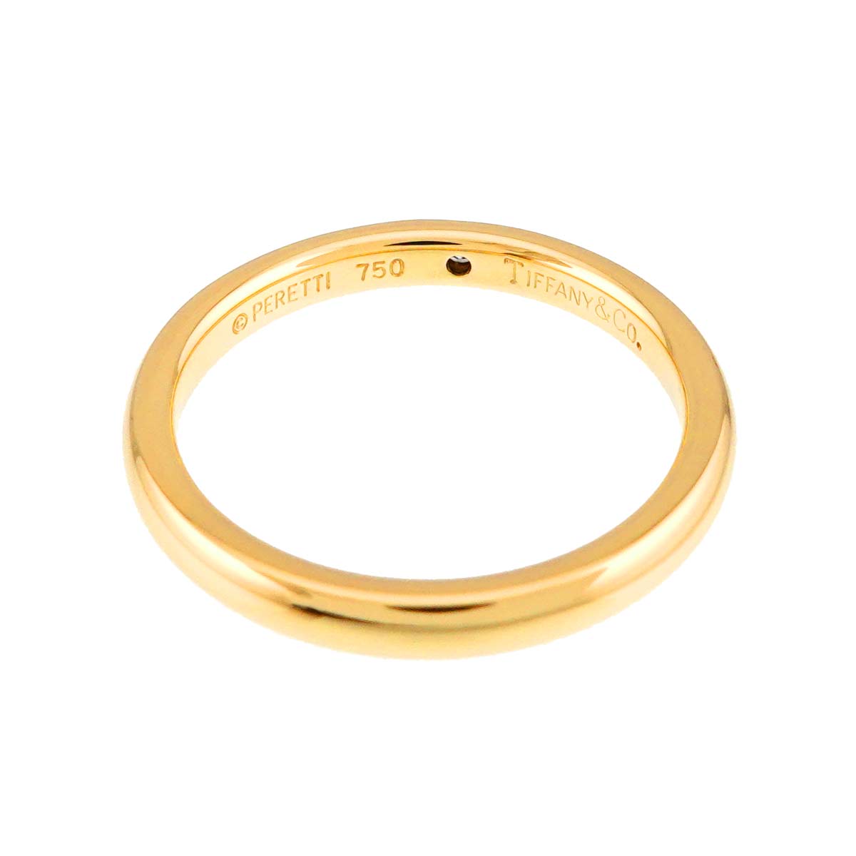Stacking Diamond 1P Ring 18K Yellow Gold 750 Size6.75(US)