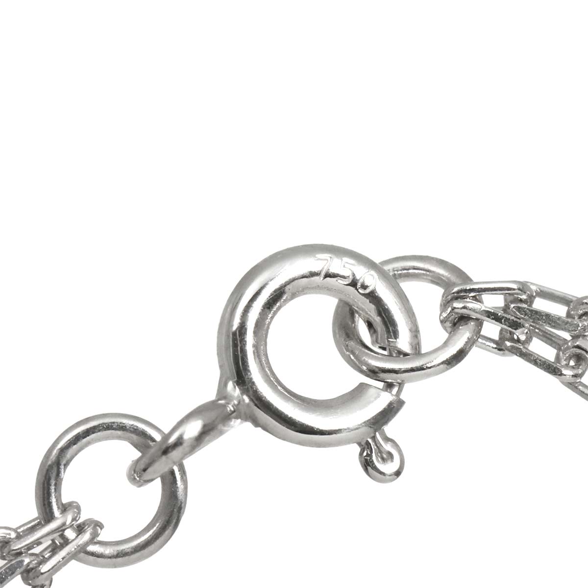 Necklace 18K White  Gold 750