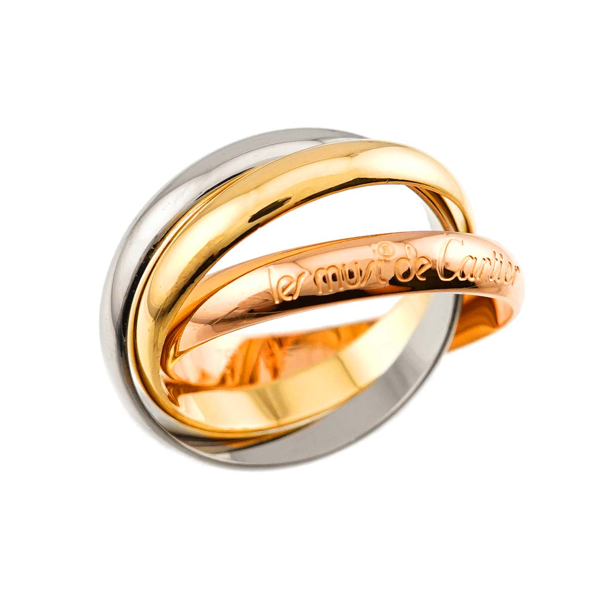 Trinity MM Ring 18K YG WG PG 750 Size56 7.25-7.5(US)