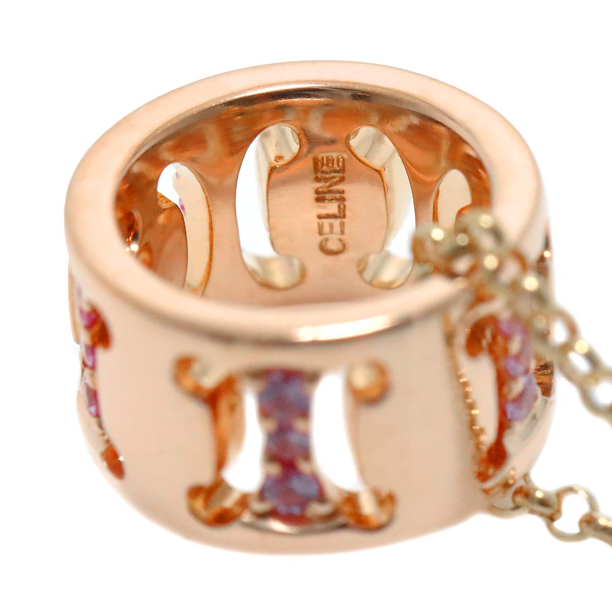 Macadam Sapphire Necklace 18K Pink Gold 750