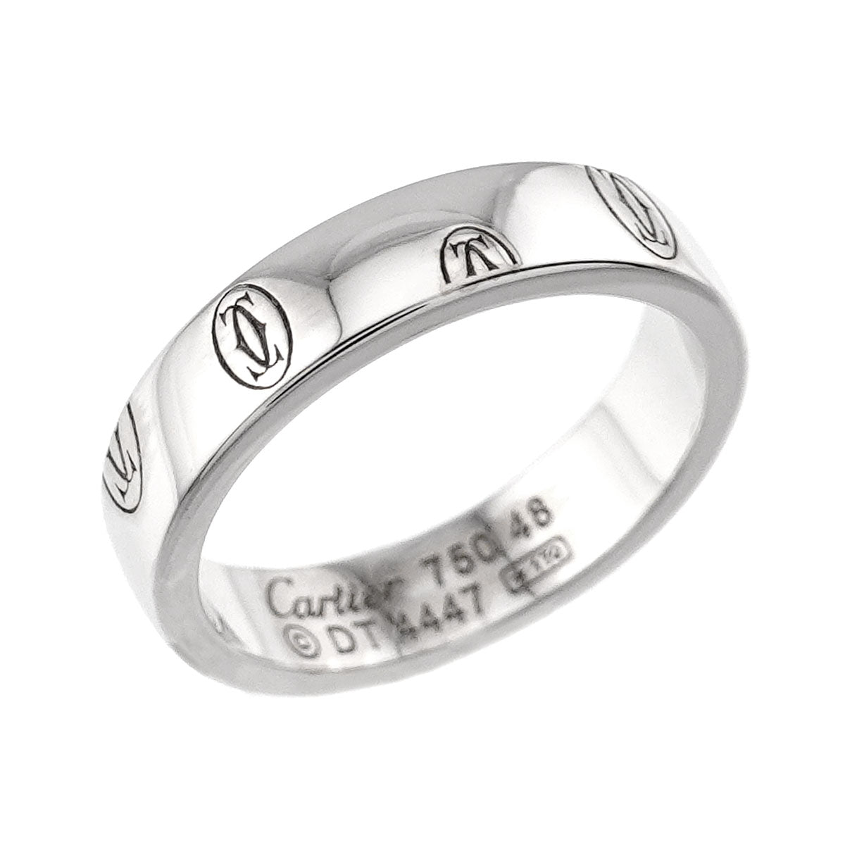 Happy Birthday SM Ring 18K White Gold 750 Size48 4-4.5(US)