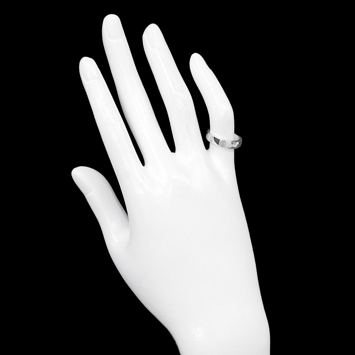 Happy Birthday SM Ring 18K White Gold 750 Size48 4-4.5(US)