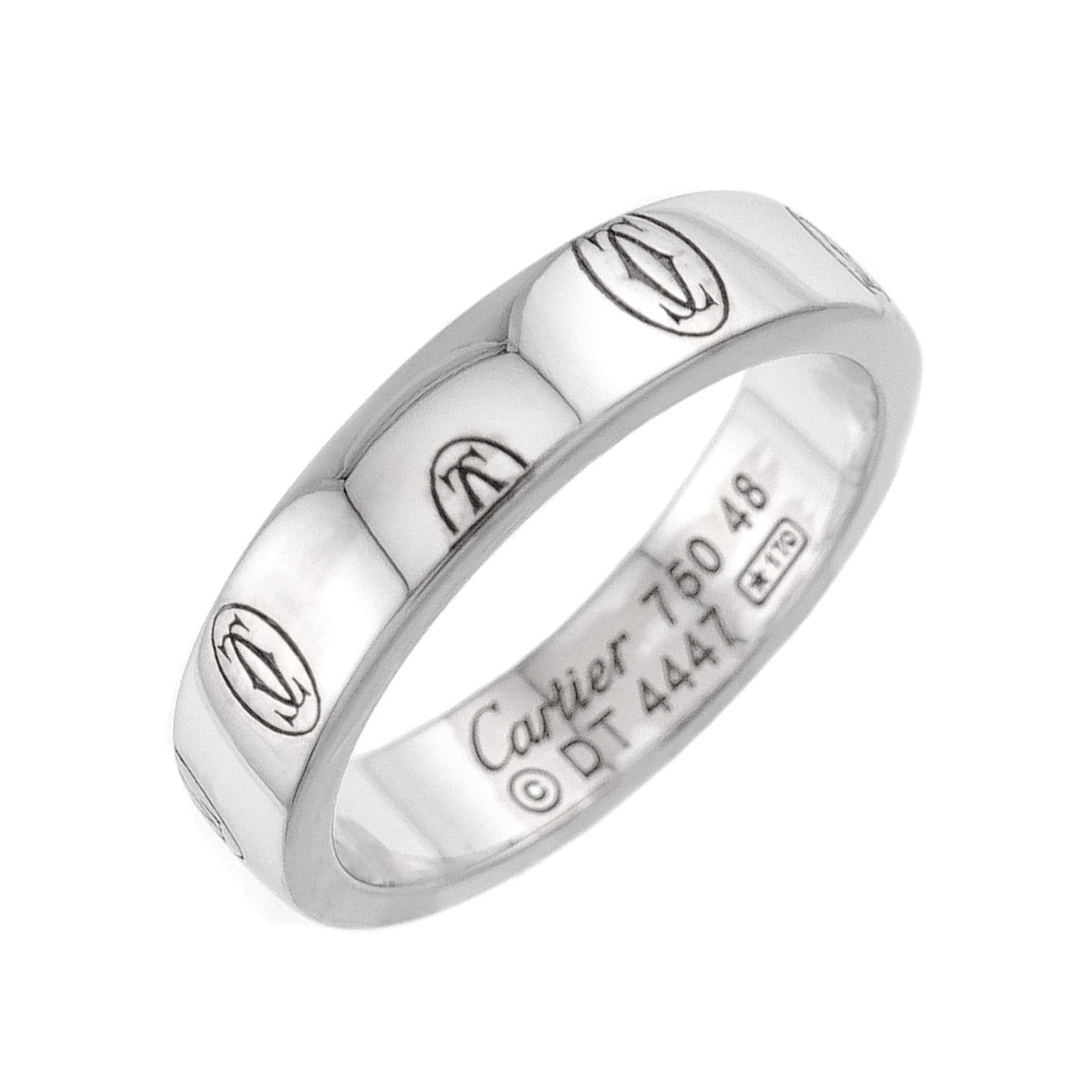 Happy Birthday SM Ring 18K White Gold 750 Size48 4-4.5(US)