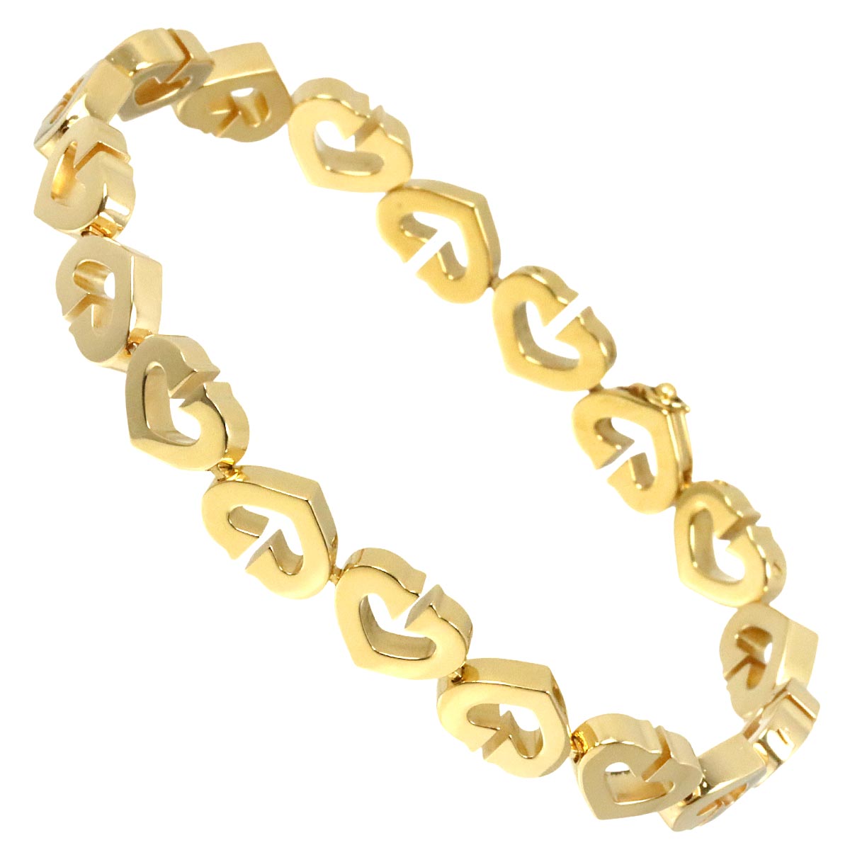 Cartier C Heart Bracelet 18K Yellow Gold 750