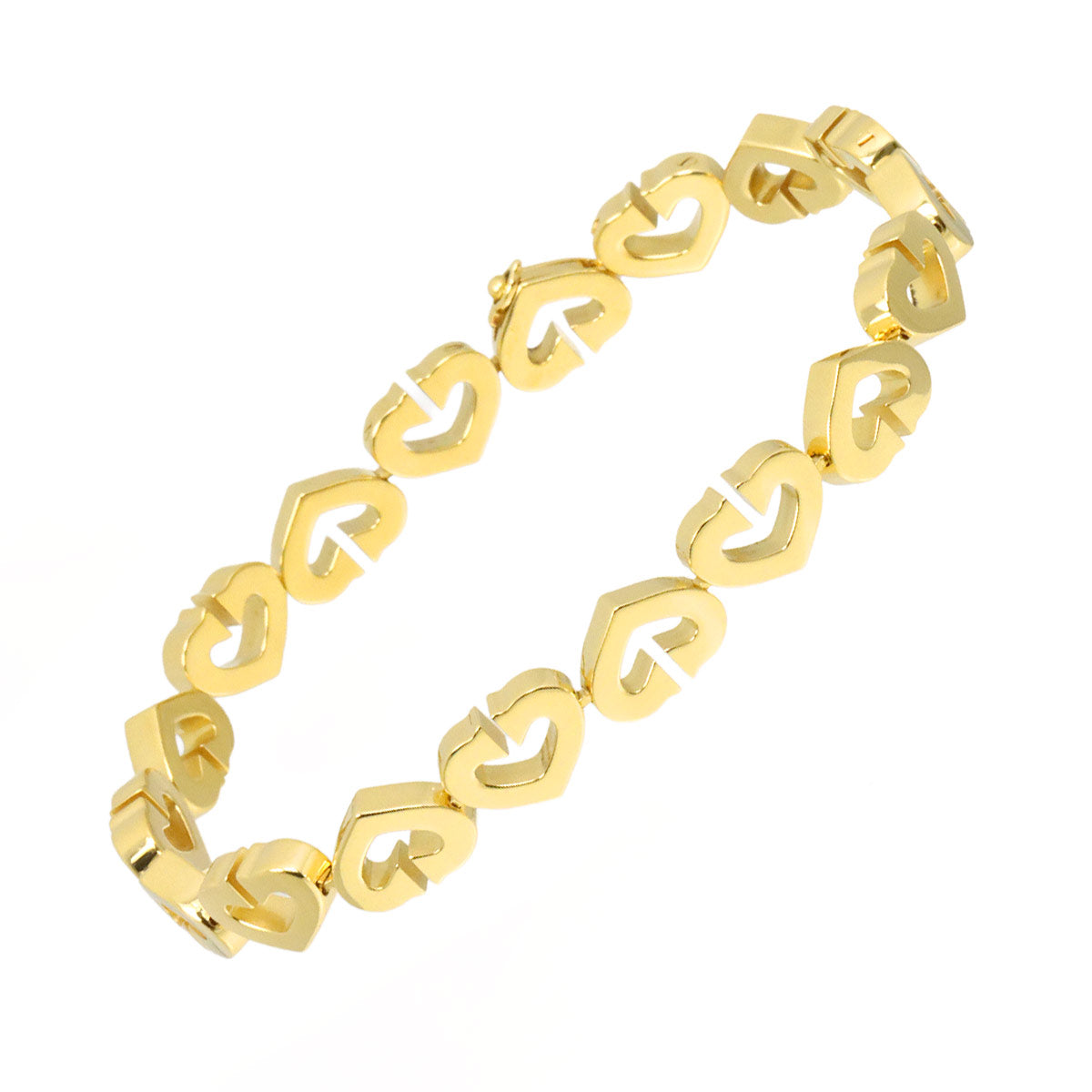 Cartier C Heart Bracelet 18K Yellow Gold 750