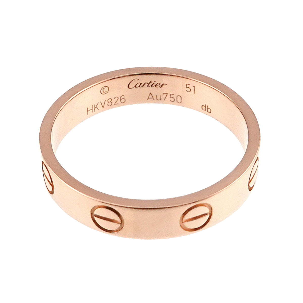 Mini Love Ring 18K Pink Gold 750 size51 5.25-5.5(US)