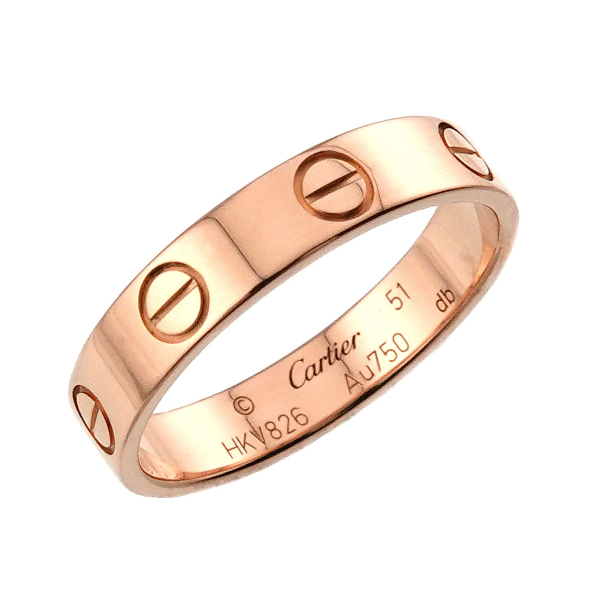 Mini Love Ring 18K Pink Gold 750 size51 5.25-5.5(US)