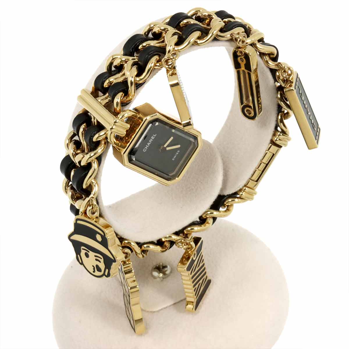Premiere Charm CoutureM H9859 Vintage Quartz Black Dial Ladies