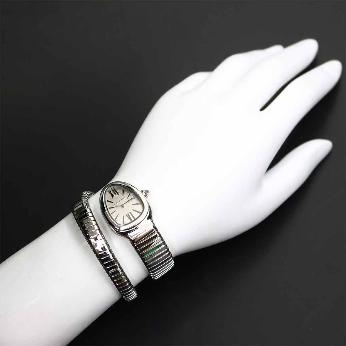 Serpenti SP35S Quartz Silver Dial Ladies Watch