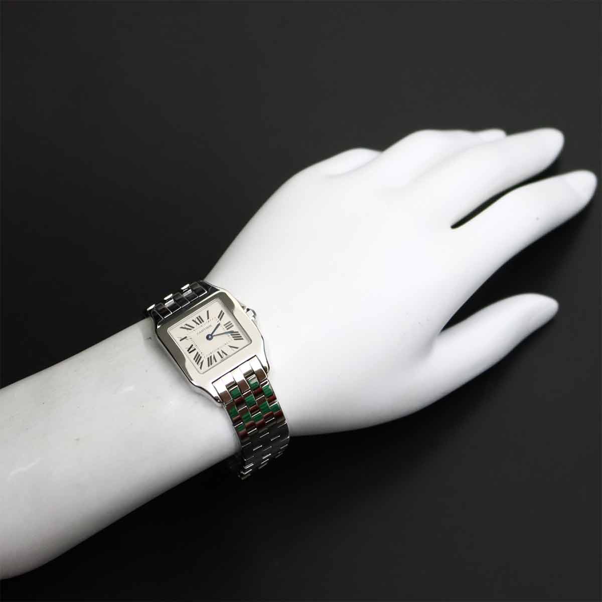 Santos Demoiselle LM W25065Z5 Quartz Silver Dial Boys watch
