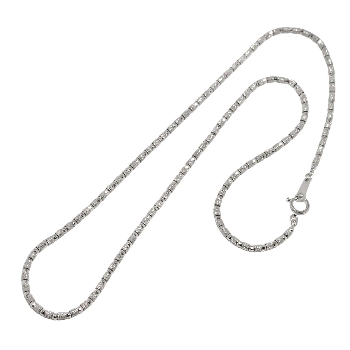 Necklace 18K K18 WG White Gold 750