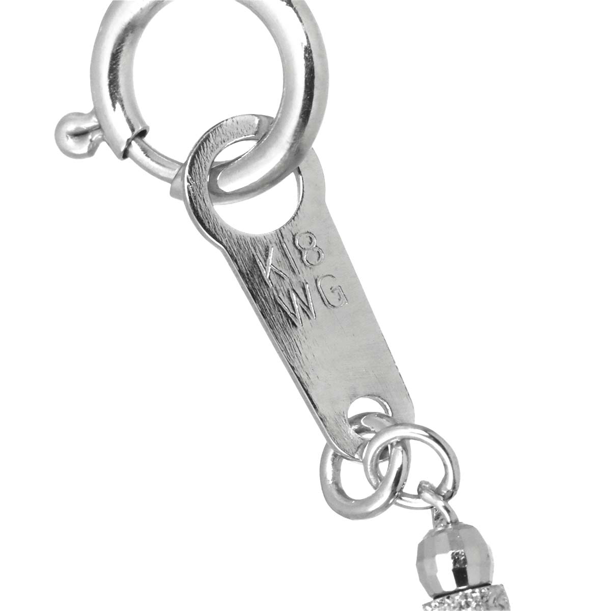 Necklace 18K K18 WG White Gold 750
