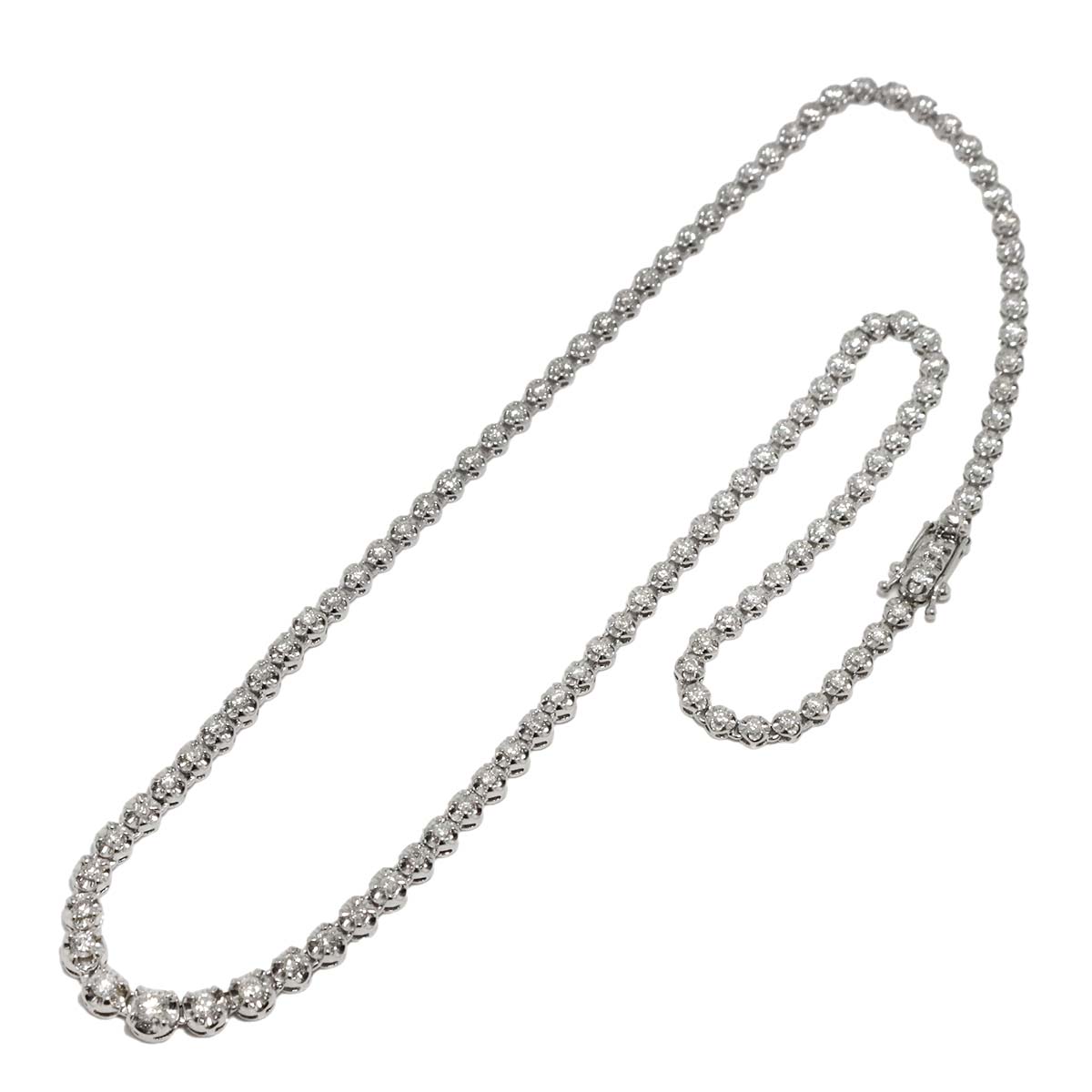 Diamond 2.00ct Necklace 14K WG White Gold 585