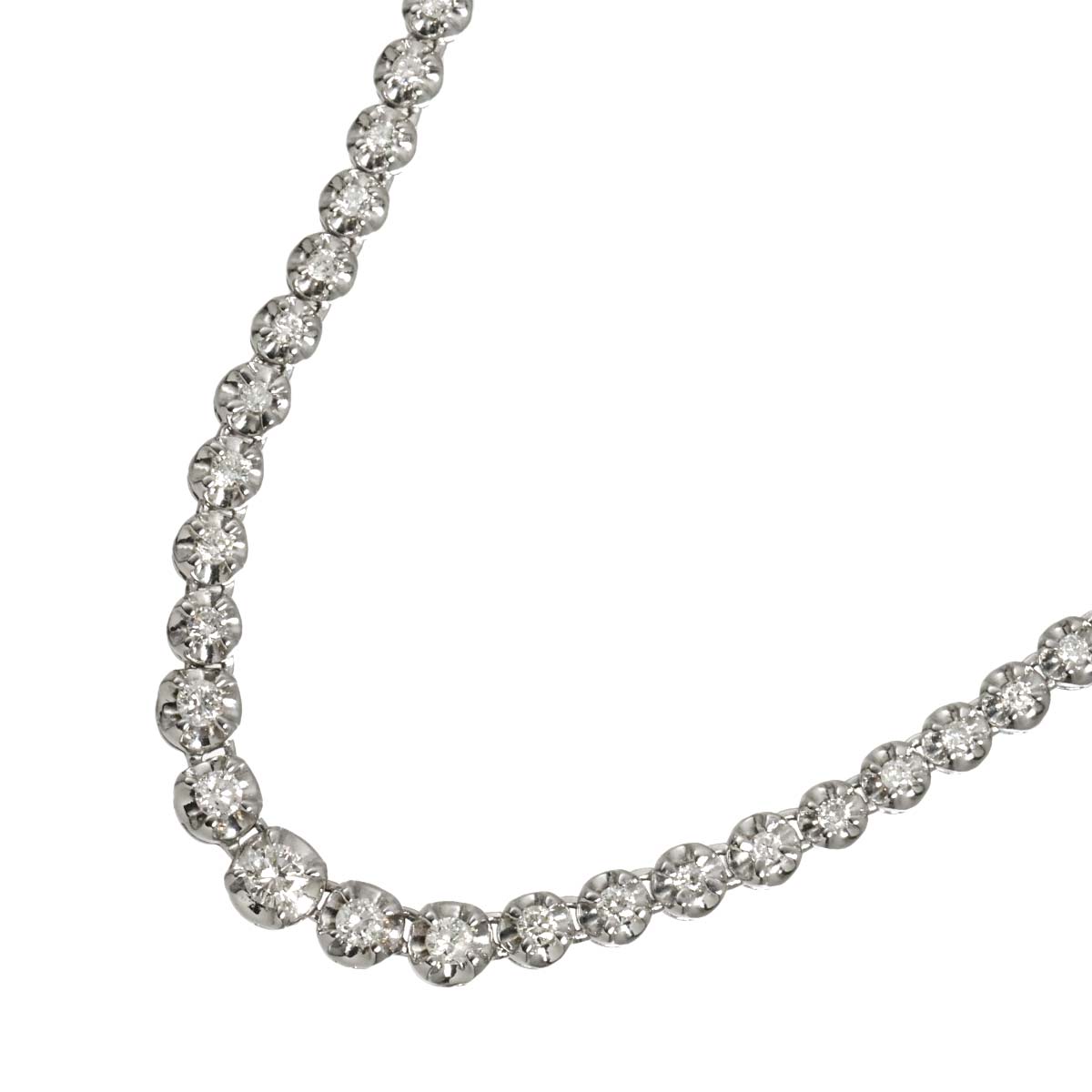 Diamond 2.00ct Necklace 14K WG White Gold 585