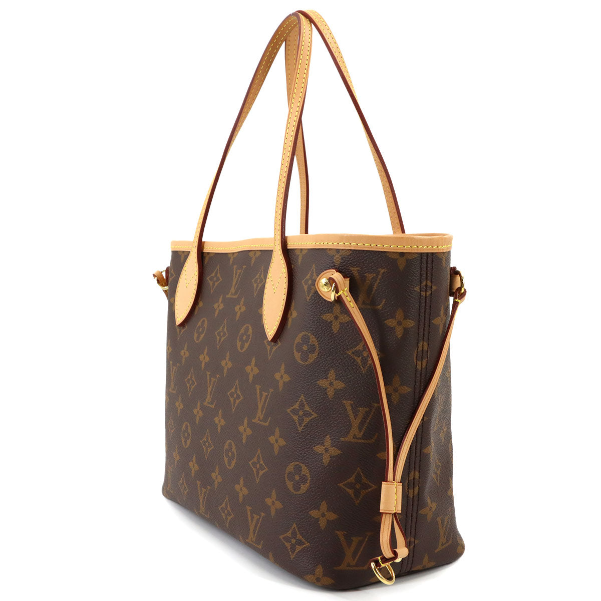 Monogram Neverfull PM Tote Bag Brown Pivoine M41245