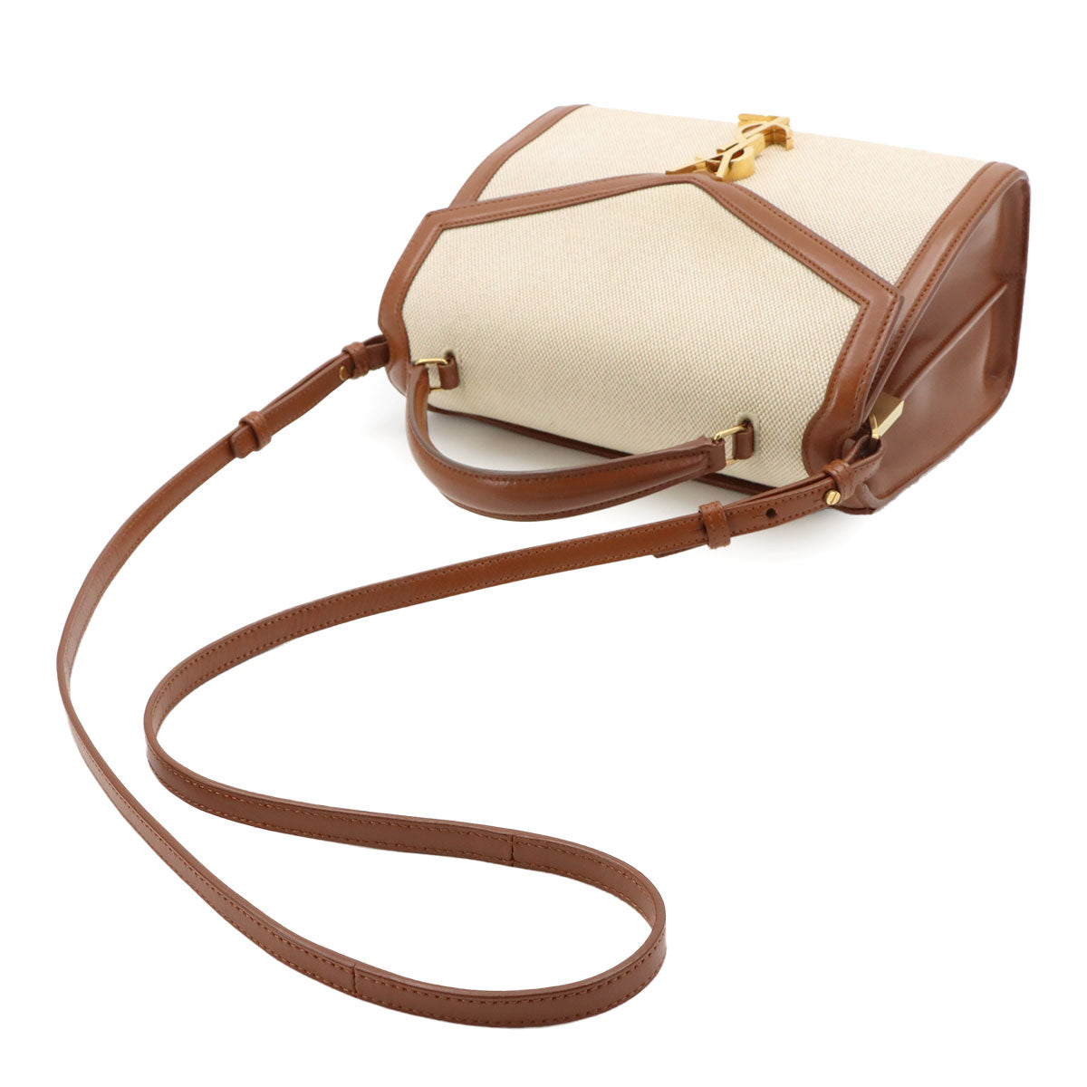 Cassandra Top handle Hand Shoulder Bag Beige 578000