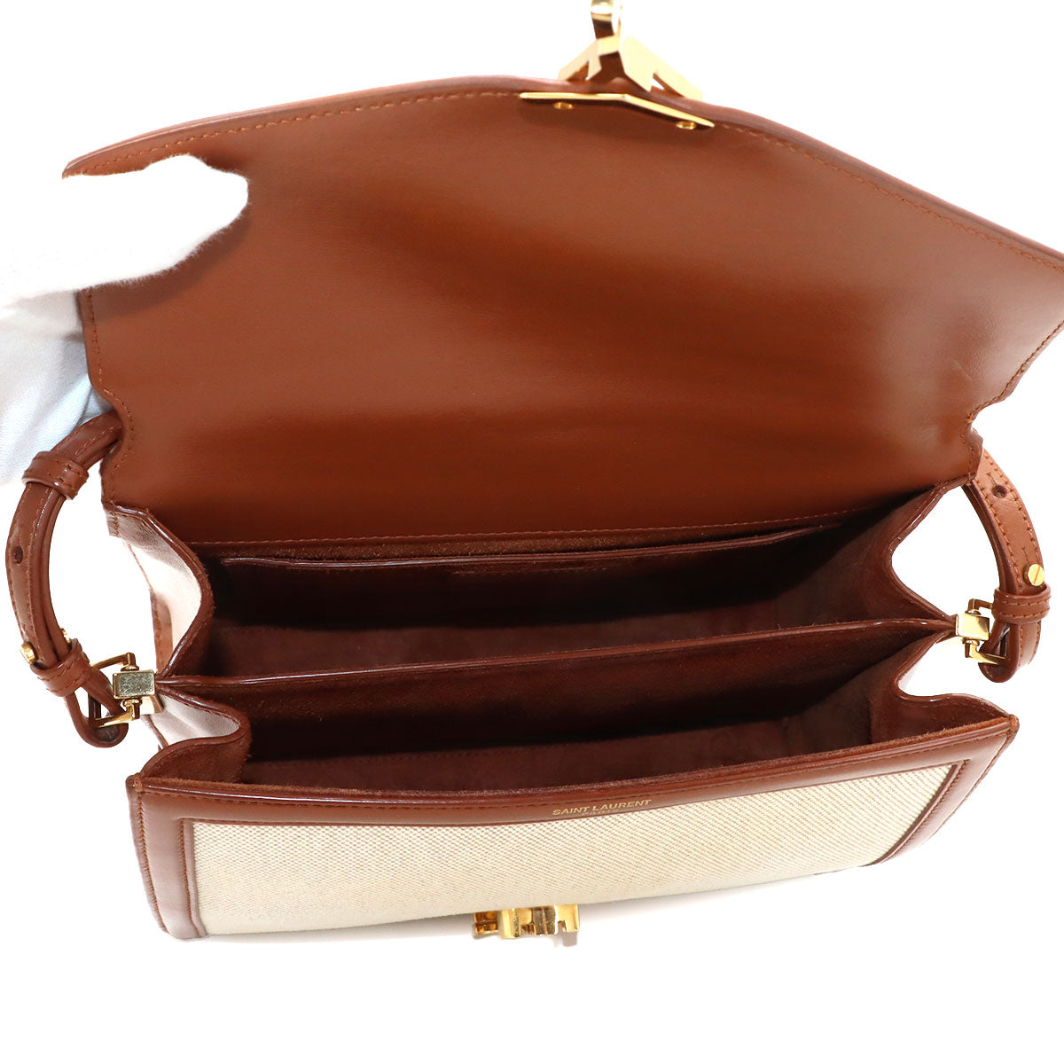 Cassandra Top handle Hand Shoulder Bag Beige 578000