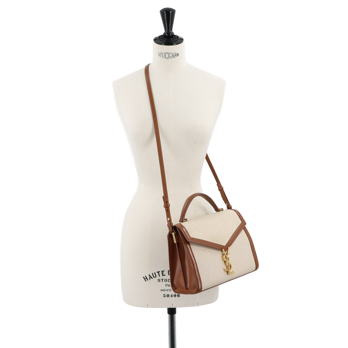 Cassandra Top handle Hand Shoulder Bag Beige 578000