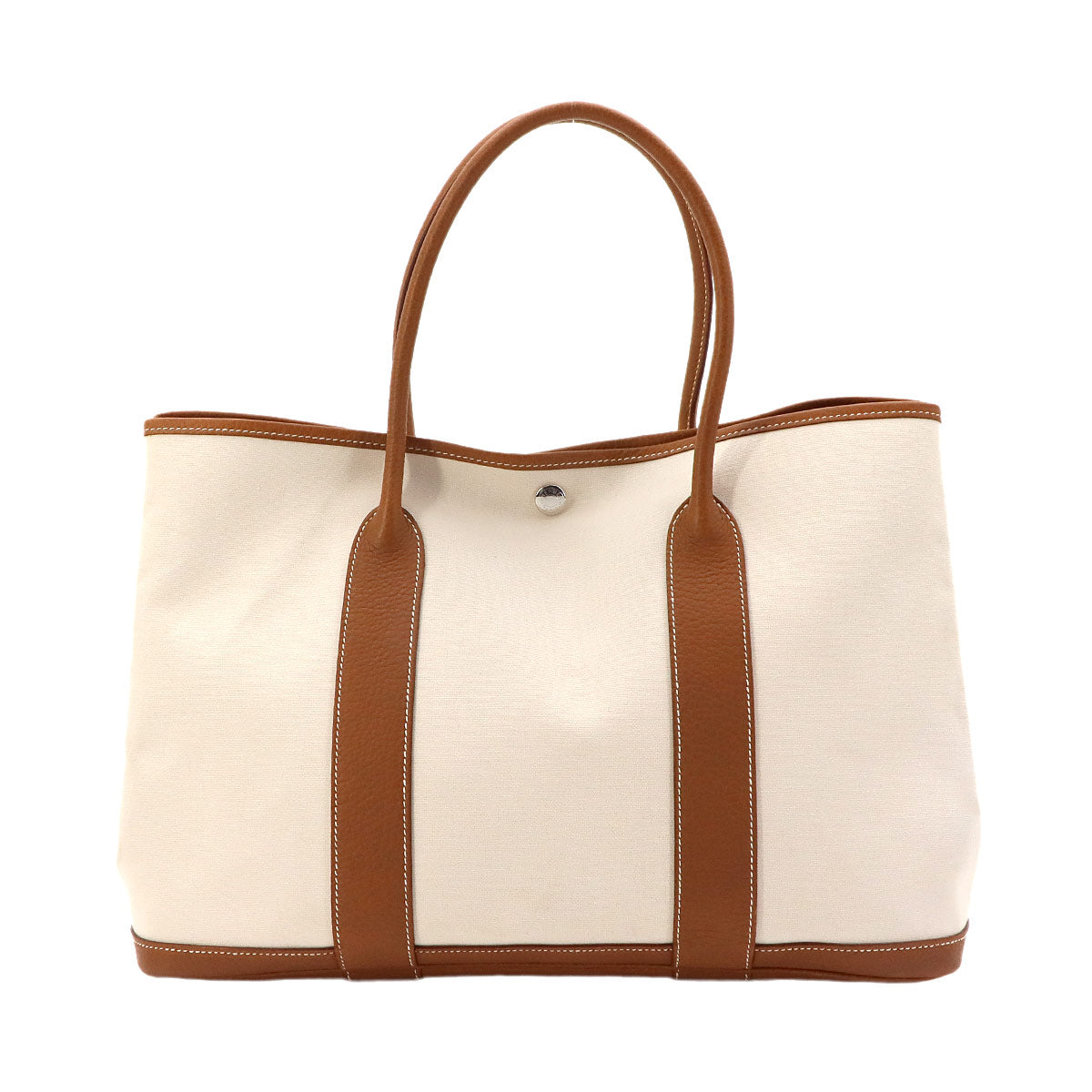 Garden Party PM Tote Bag Toile Officier Negonda Ecru Gold