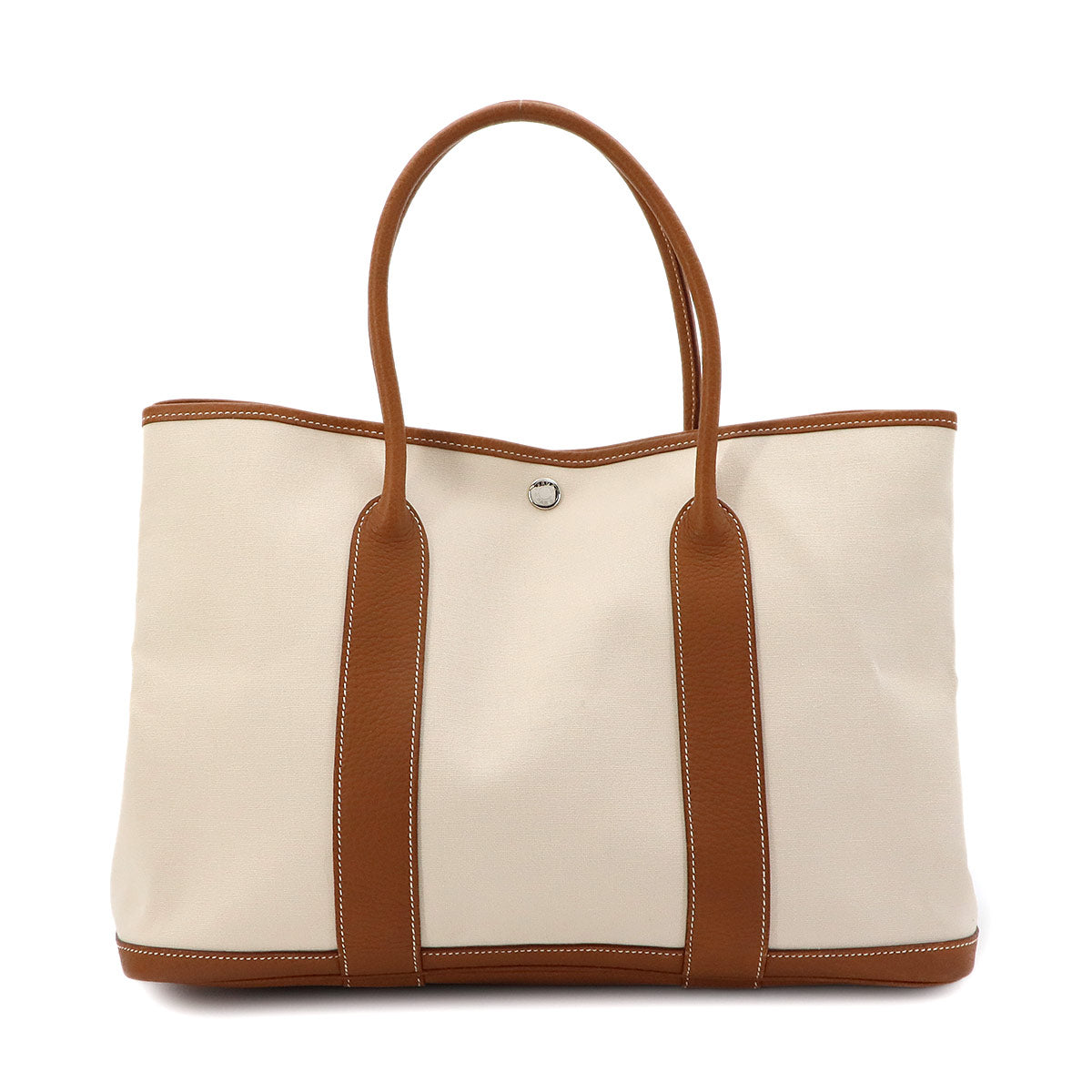 Garden Party PM Tote Bag Toile Officier Negonda Ecru Gold