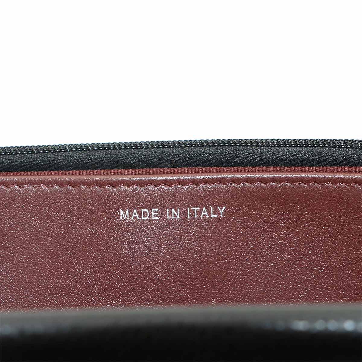 Matelasse Classic Chain Wallet Leather Black AP0250