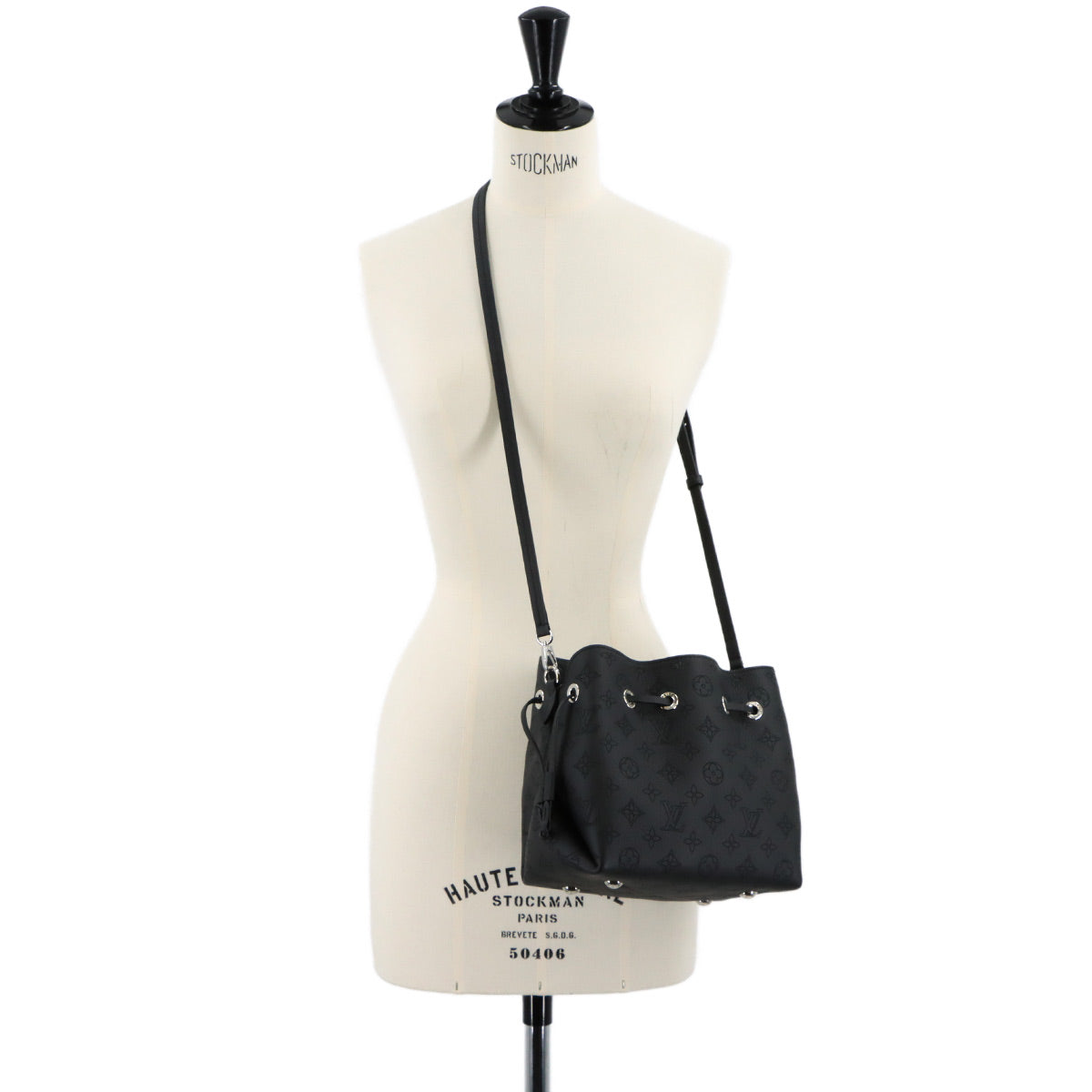 Mahina Bella 2way Hand Shoulder Bag Leather Noir M57070