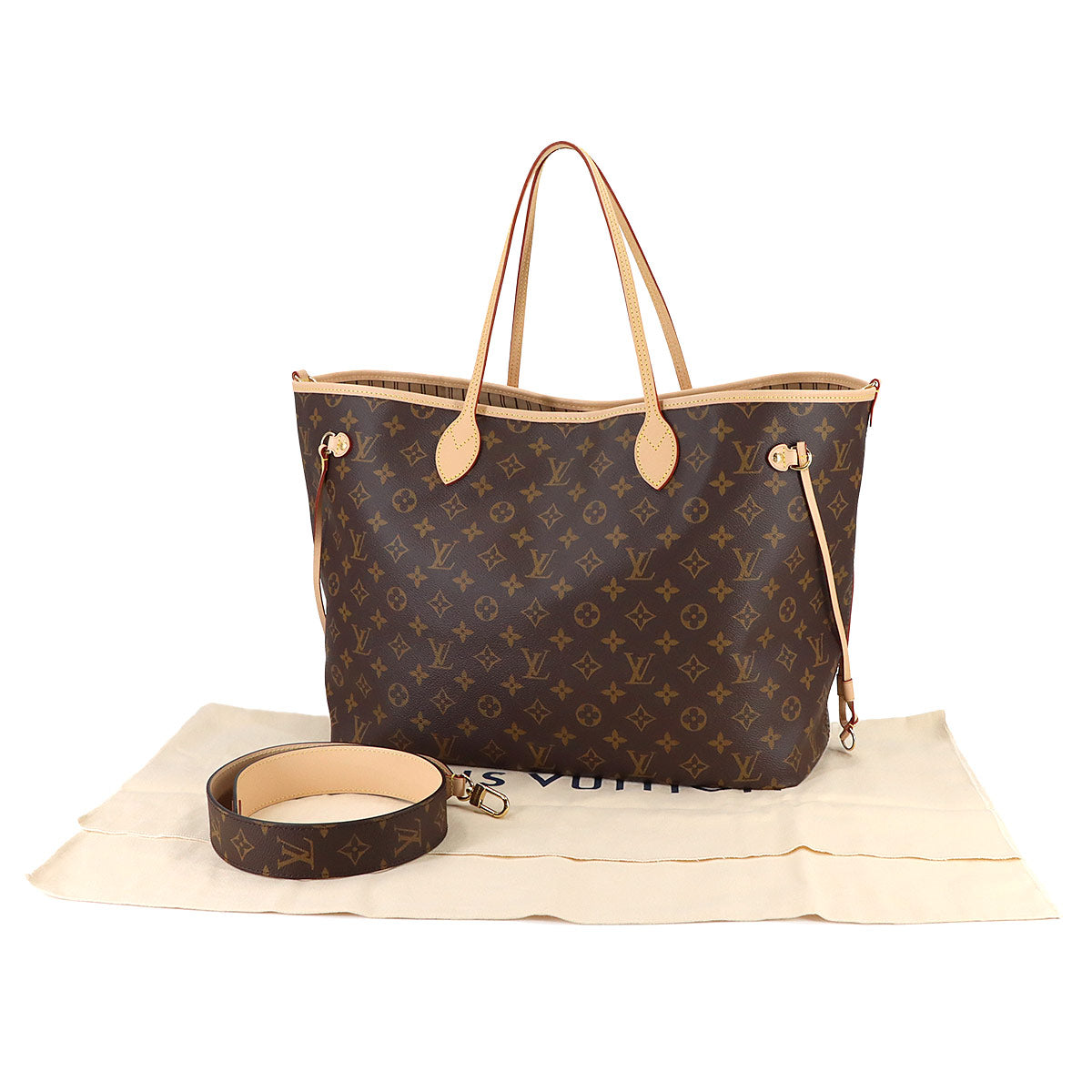 Neverfull Inside Out GM Tote Shoulder Bag Stamp M11948