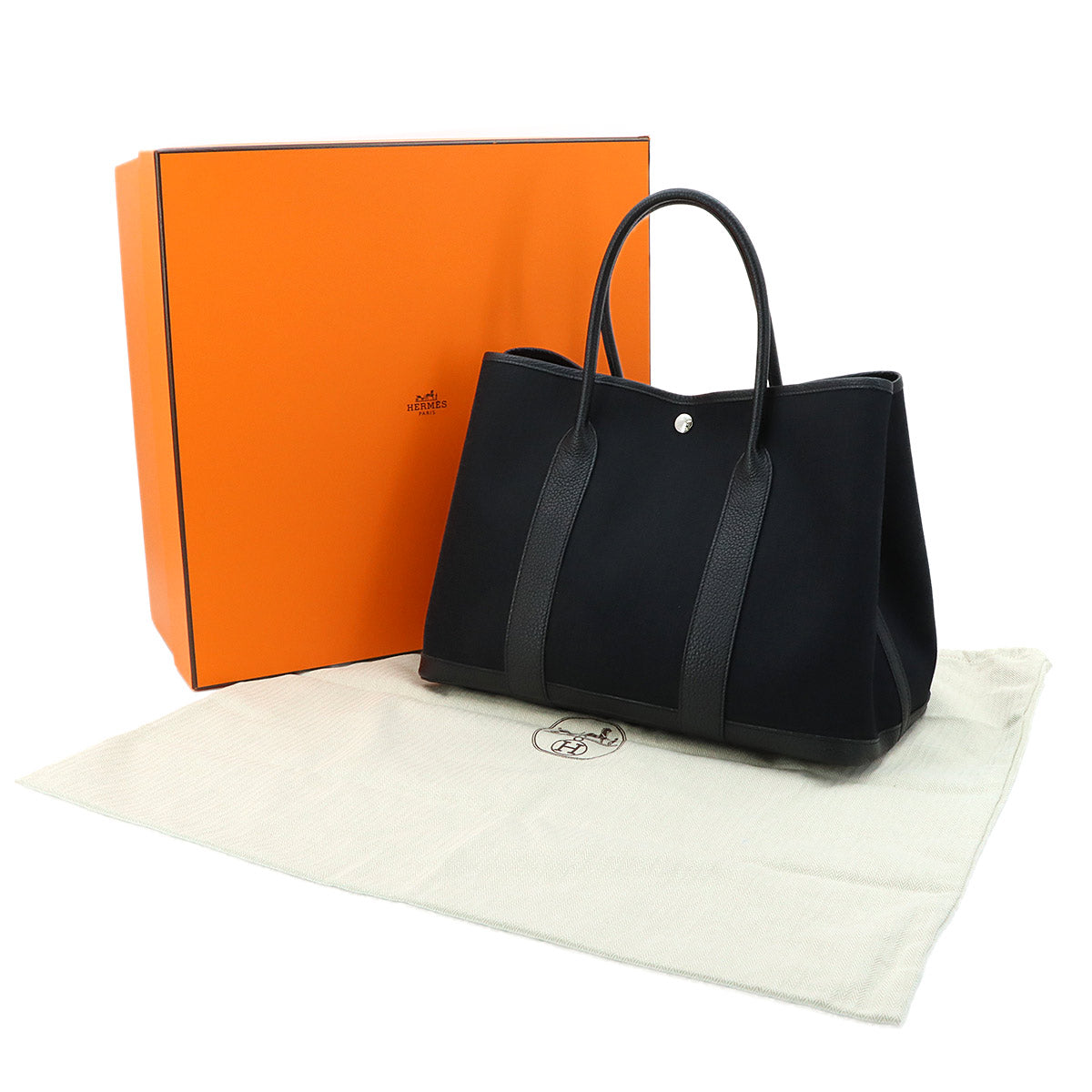 Garden Party PM Tote Bag Toile Militaire Negonda Black