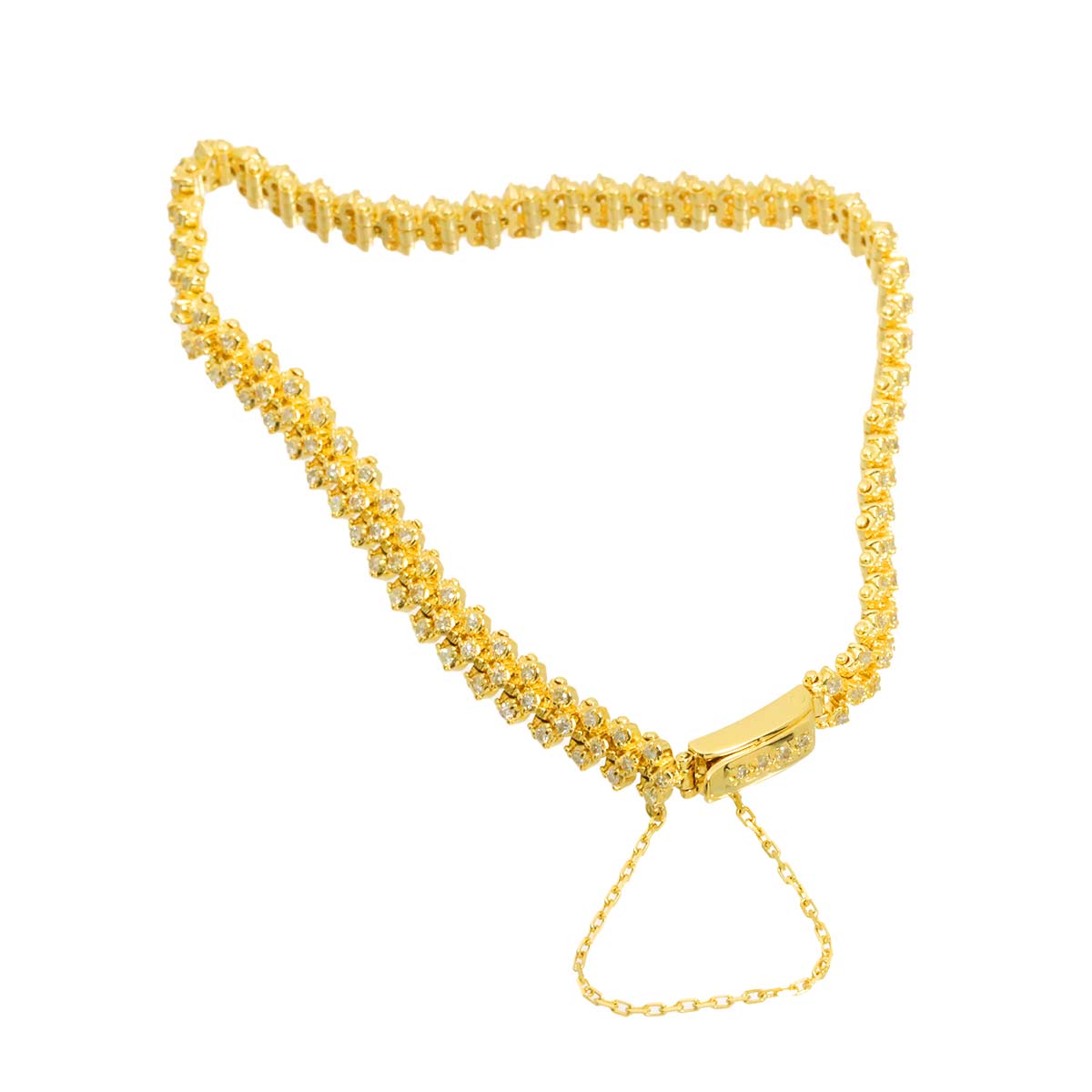 Diamond 1.00ct Bracelet K18 YG Yellow Gold 750