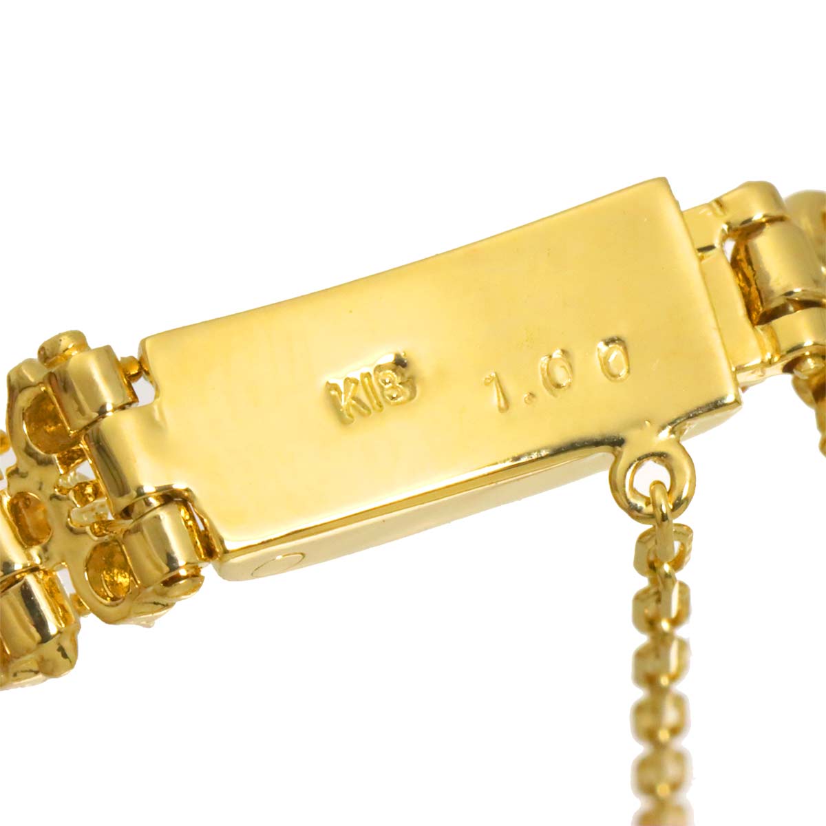 Diamond 1.00ct Bracelet K18 YG Yellow Gold 750
