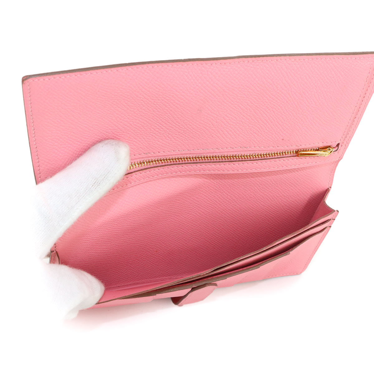 Bearn Souffle Long Wallet Epsom Rose confetti