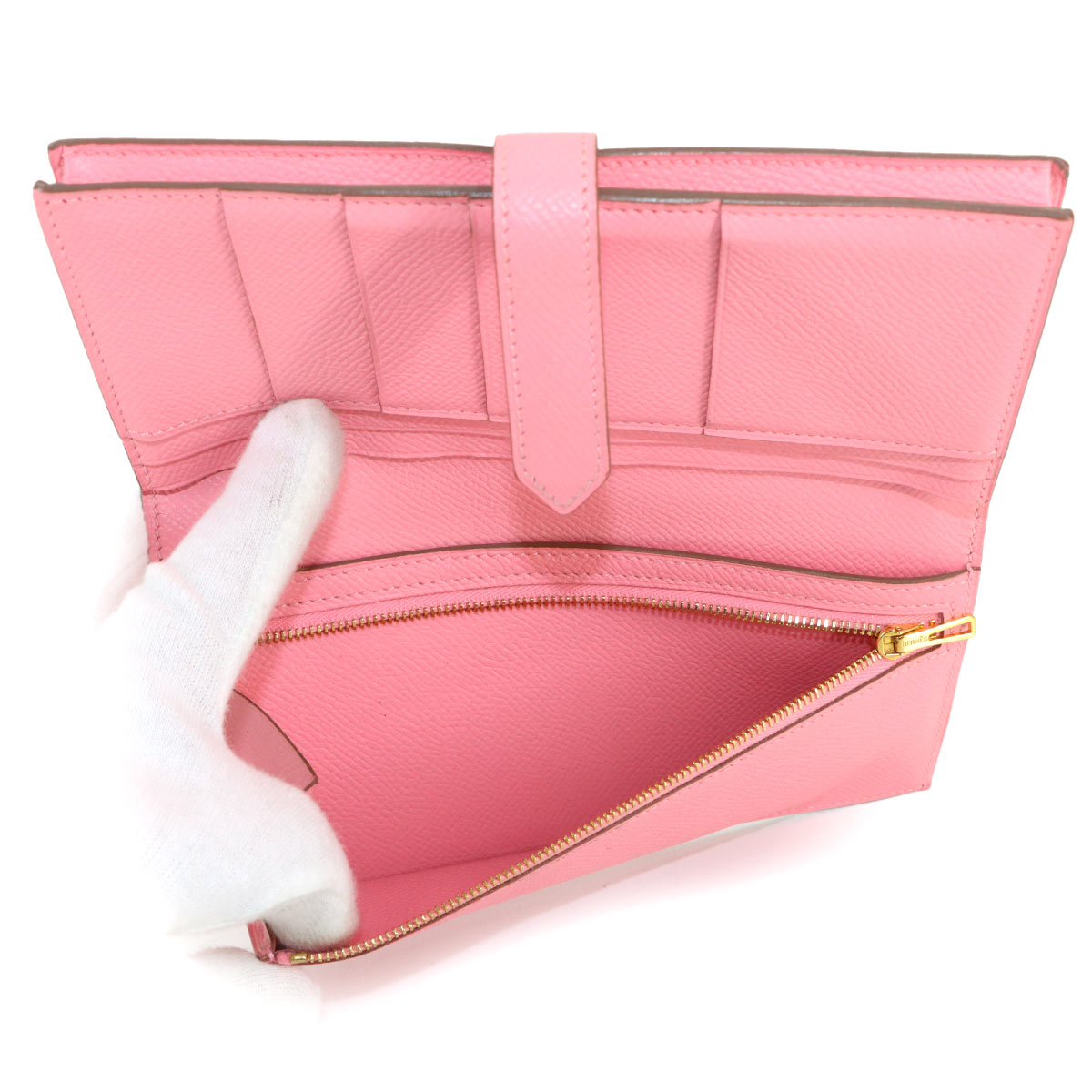 Bearn Souffle Long Wallet Epsom Rose confetti