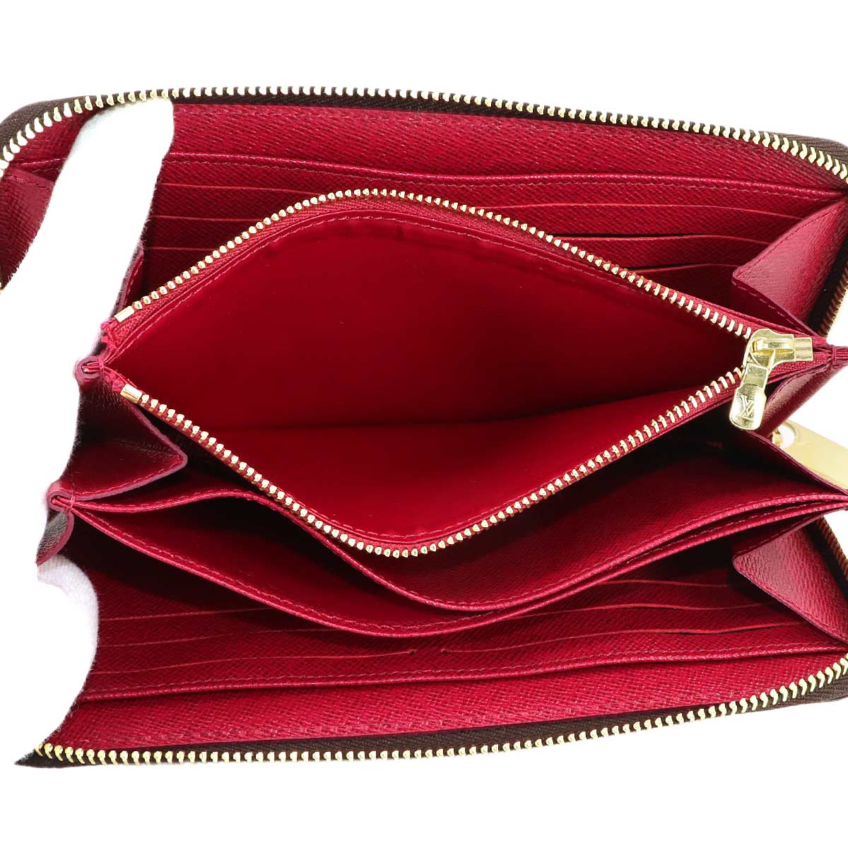 Monogram Zippy Wallet Long Brown Fuchsia M41895 Purse