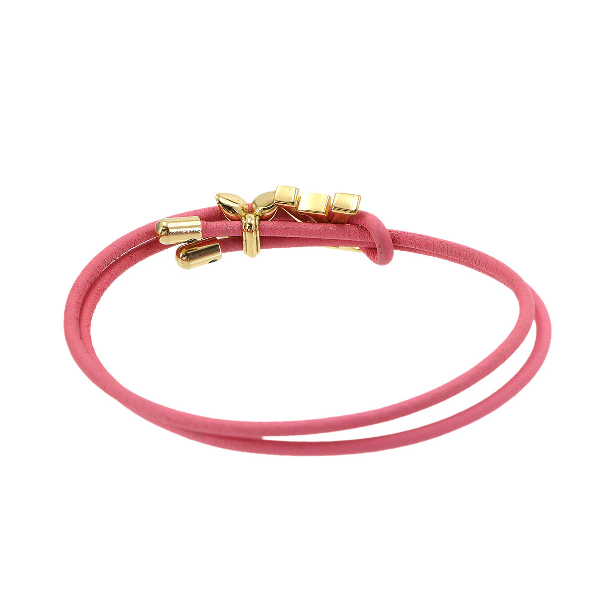 LV Bloom Bracelet Leather Pink Gold M0975Z Accessory
