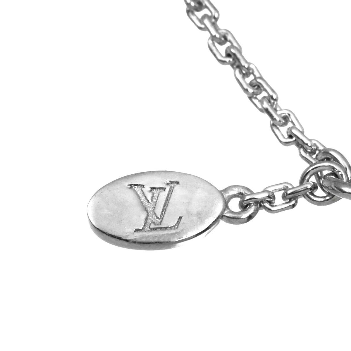 Diamond Necklace 18K White  Gold 750