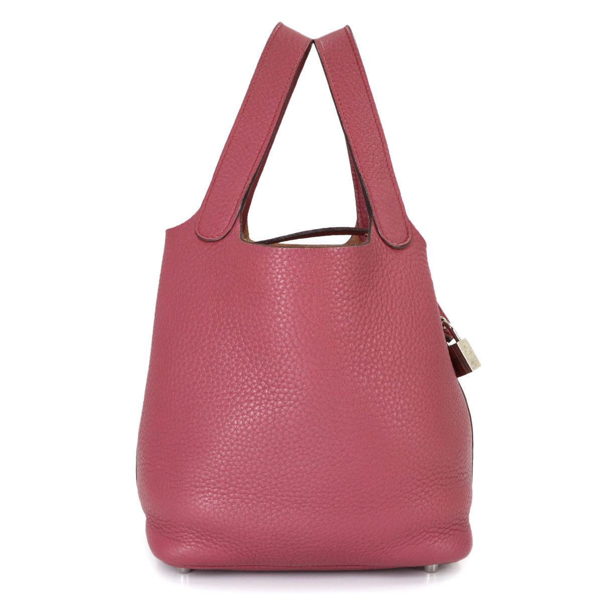 Picotin Lock PM Hand Bag Taurillon Clemence Bois de Rose
