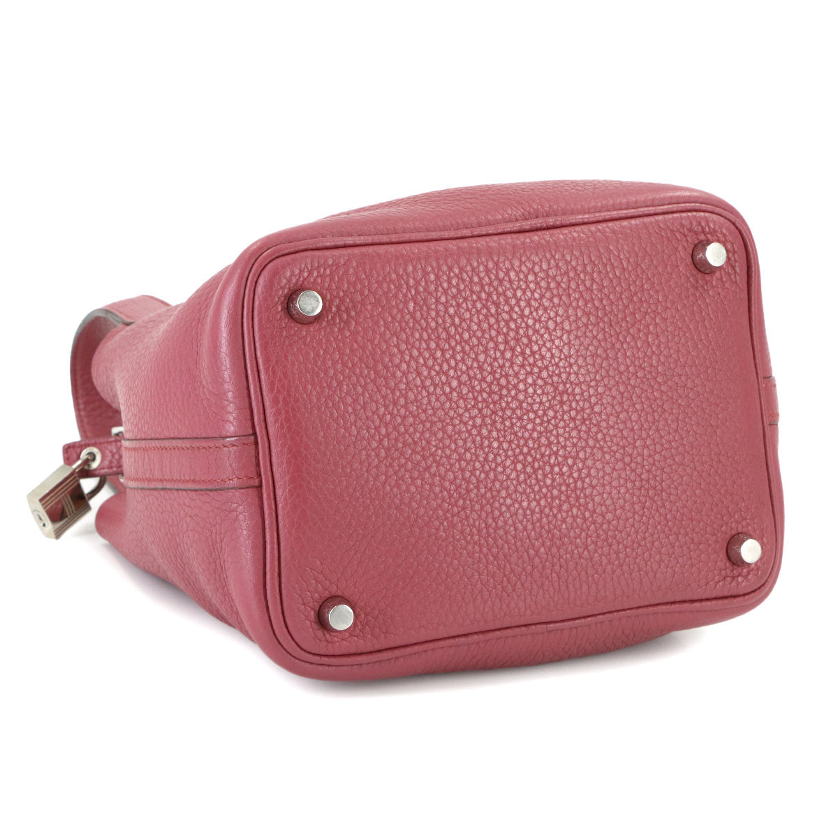 Picotin Lock PM Hand Bag Taurillon Clemence Bois de Rose