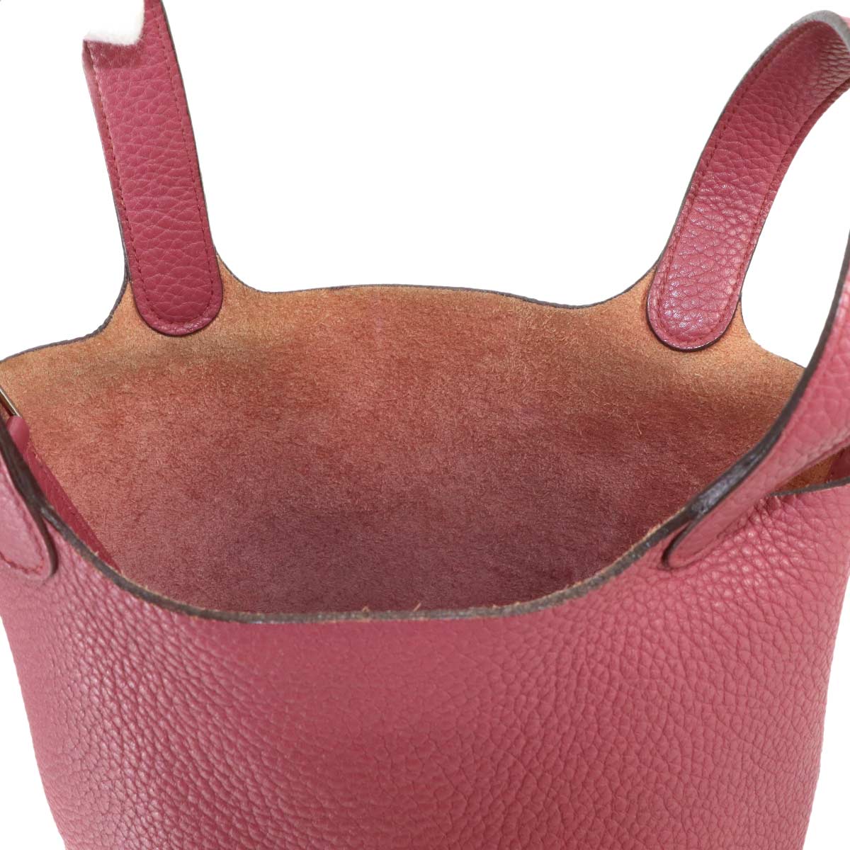 Picotin Lock PM Hand Bag Taurillon Clemence Bois de Rose