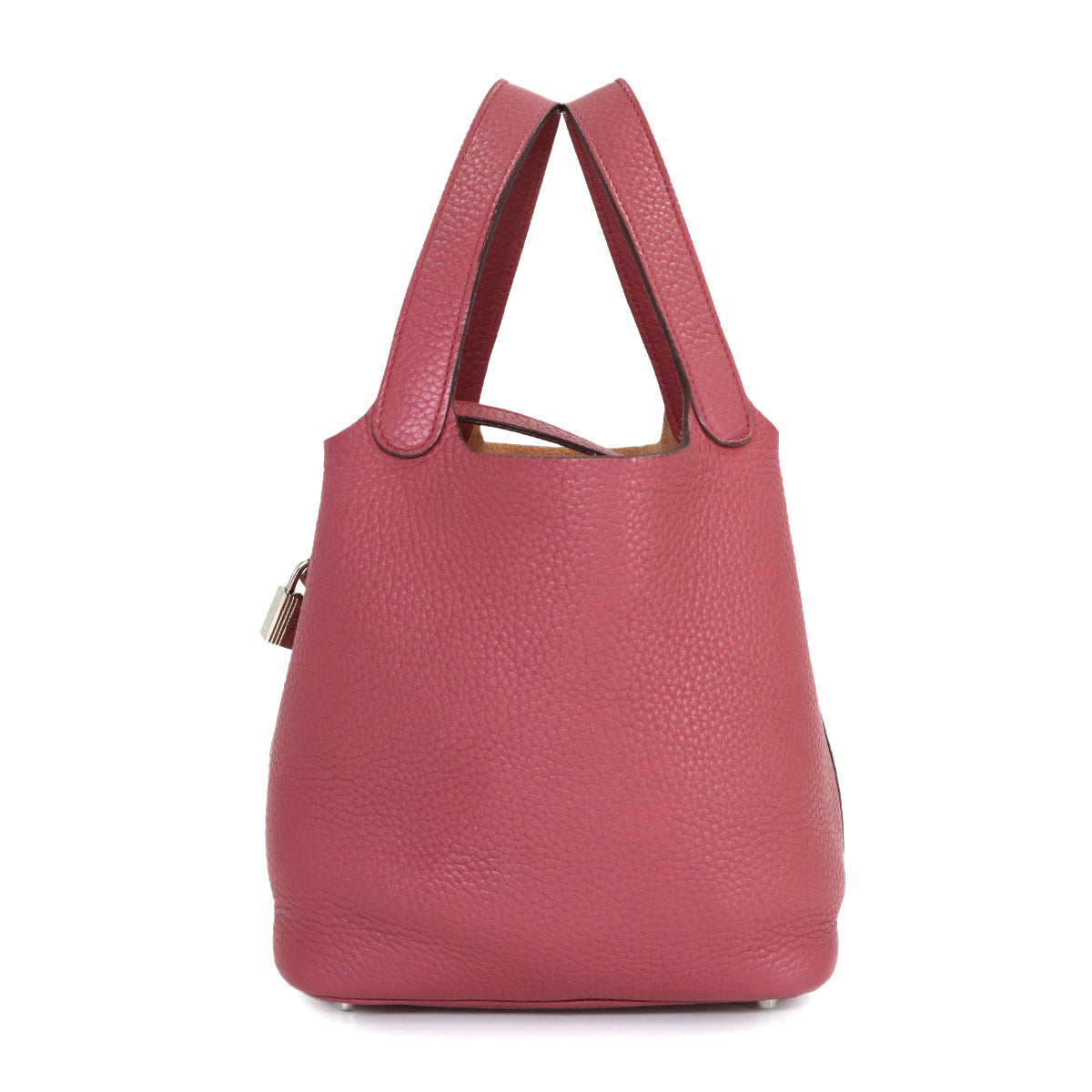 Picotin Lock PM Hand Bag Taurillon Clemence Bois de Rose